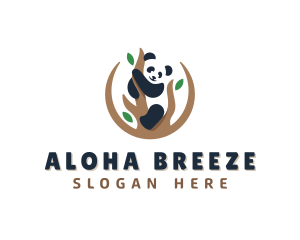 Cute Panda Branch logo design