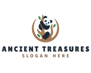 Cute Panda Branch logo design