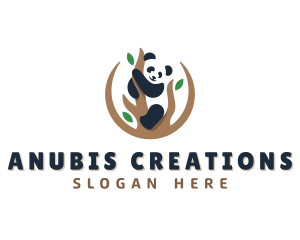 Cute Panda Branch logo design