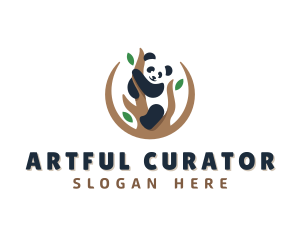 Cute Panda Branch logo design