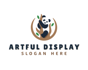 Cute Panda Branch logo design