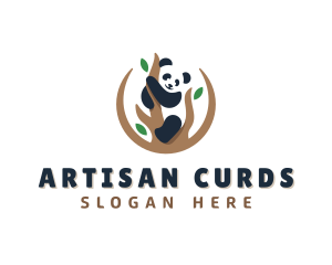 Cute Panda Branch logo design