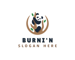 Cute Panda Branch logo design