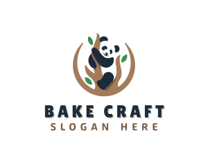 Cute Panda Branch logo design