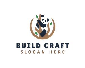 Cute Panda Branch logo design