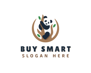 Cute Panda Branch logo design