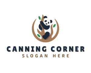 Cute Panda Branch logo design