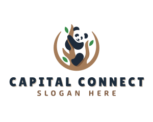 Cute Panda Branch logo design