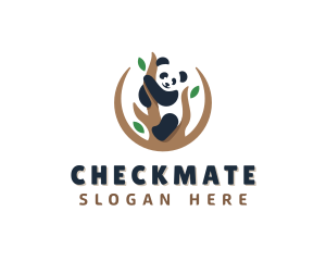 Cute Panda Branch logo design