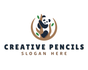 Cute Panda Branch logo design