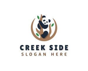 Cute Panda Branch logo design