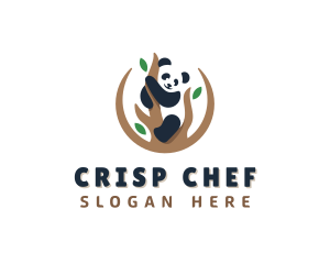 Cute Panda Branch logo design