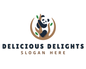 Cute Panda Branch logo design