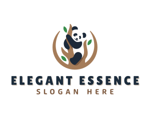 Cute Panda Branch logo design