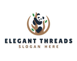 Cute Panda Branch logo design