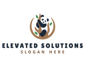 Cute Panda Branch logo design