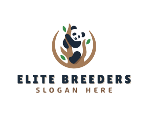 Cute Panda Branch logo design