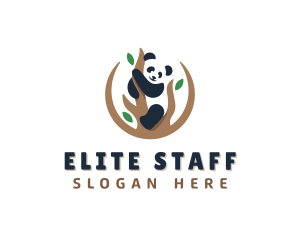 Cute Panda Branch logo design