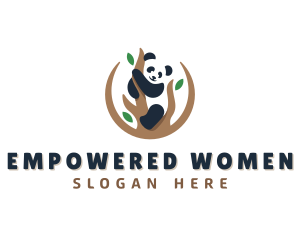 Cute Panda Branch logo design