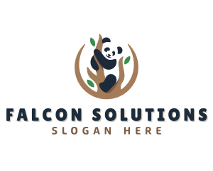 Cute Panda Branch logo design