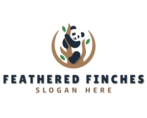 Cute Panda Branch logo design