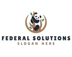 Cute Panda Branch logo design