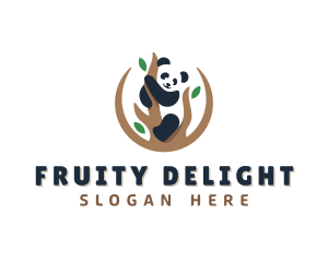 Cute Panda Branch logo design