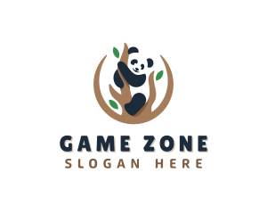 Cute Panda Branch logo design