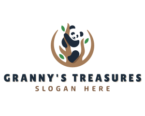 Cute Panda Branch logo design