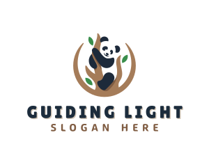 Cute Panda Branch logo design