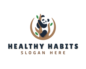 Cute Panda Branch logo design