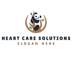 Cute Panda Branch logo design