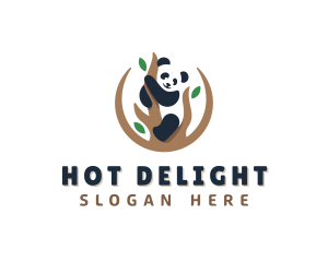 Cute Panda Branch logo design