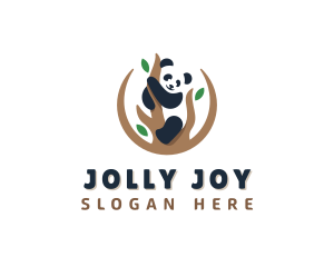 Cute Panda Branch logo design