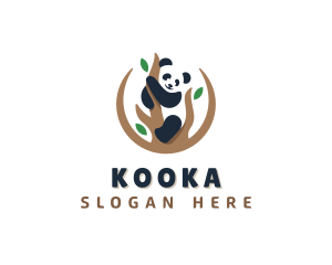 Cute Panda Branch logo design