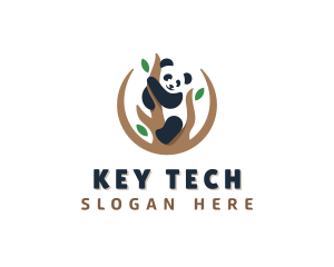 Cute Panda Branch logo design