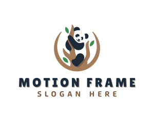 Cute Panda Branch logo design