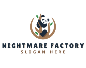 Cute Panda Branch logo design