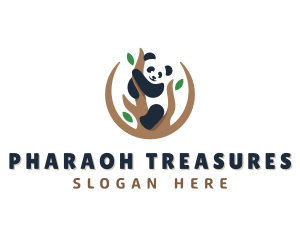 Cute Panda Branch logo design