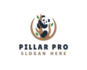 Cute Panda Branch logo design