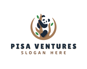 Cute Panda Branch logo design