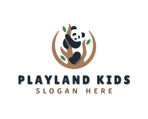 Cute Panda Branch logo design