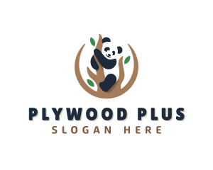 Cute Panda Branch logo design