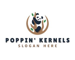 Cute Panda Branch logo design