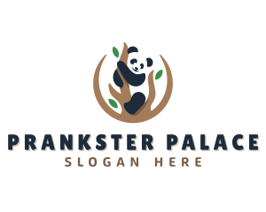 Cute Panda Branch logo design