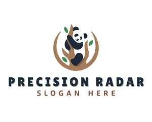 Cute Panda Branch logo design