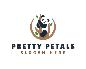 Cute Panda Branch logo design