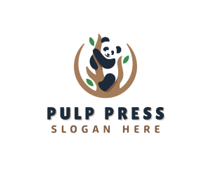 Cute Panda Branch logo design