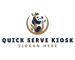 Cute Panda Branch logo design