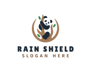 Cute Panda Branch logo design